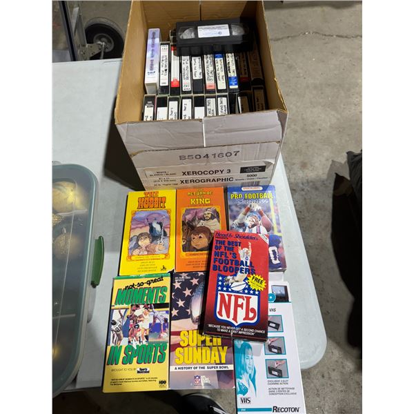 Assorted movies, VHS