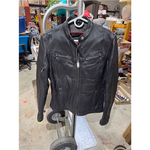 leather Jacket medium back has design see picture
