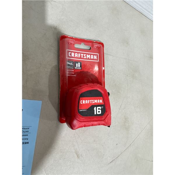 New craftsman tape measure