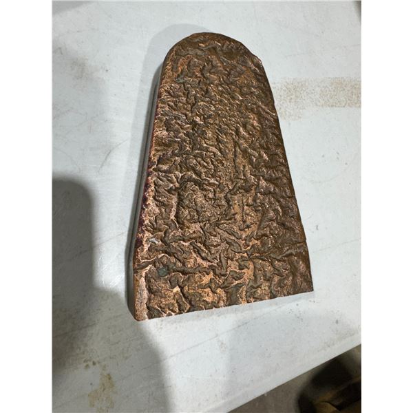 Copper INGOT stamped 6.88 LBS/3.12 kg