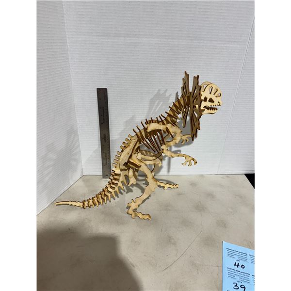 Wooden dinosaur
