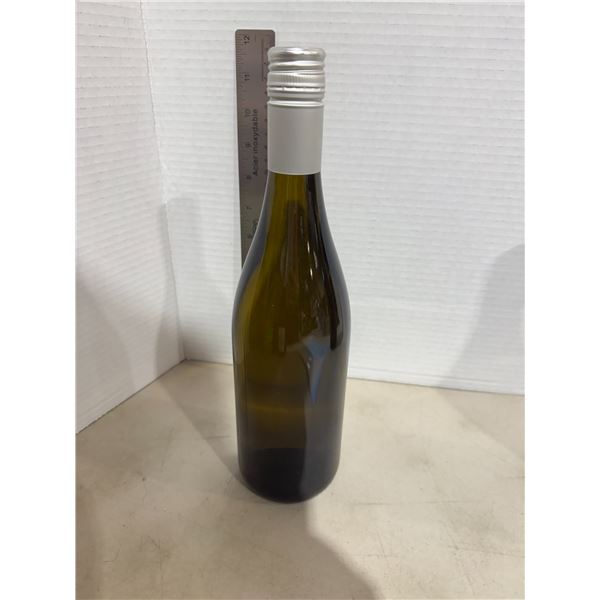 Wine no label white from the view