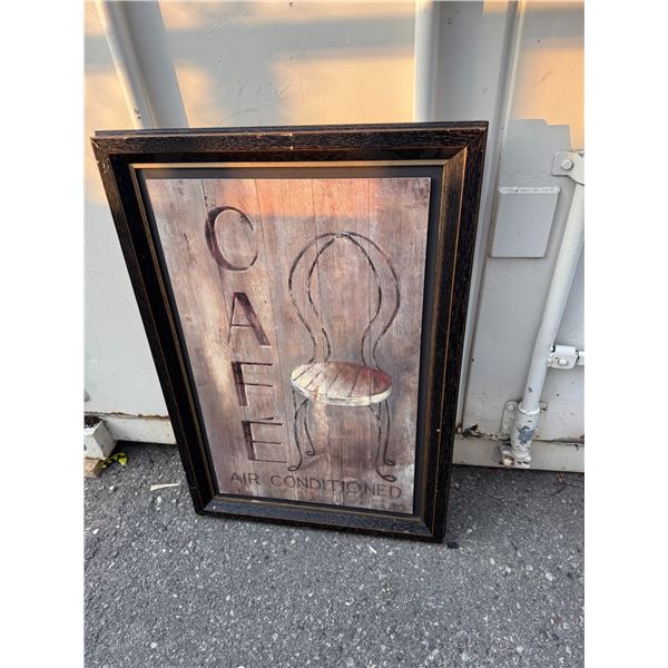 Café air-conditioned sign