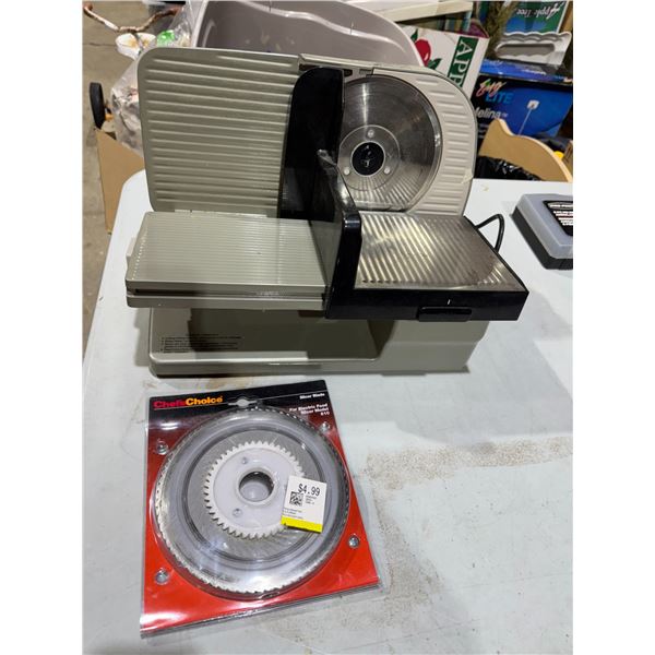 Meat Slicer with extra blades