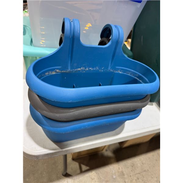 Railing plant holders
