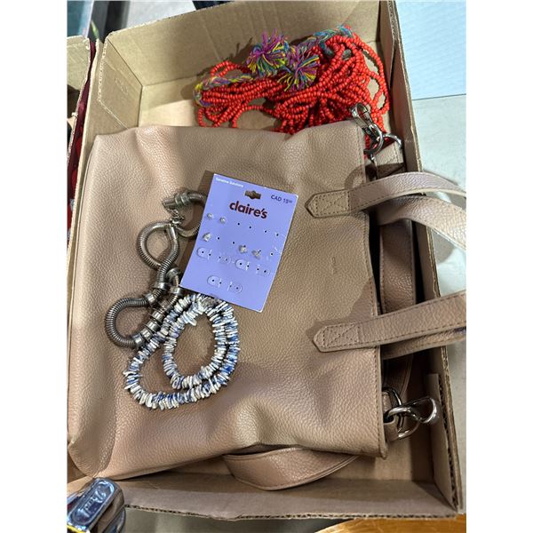 Purse and costume, jewelry