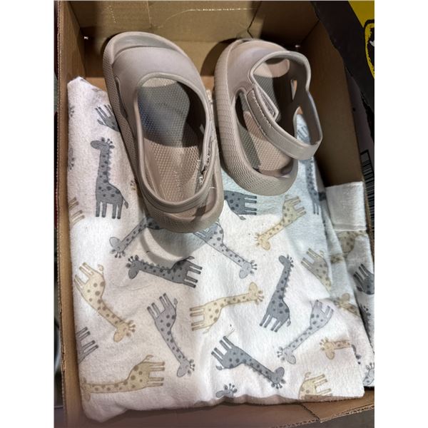 Blanket and footware