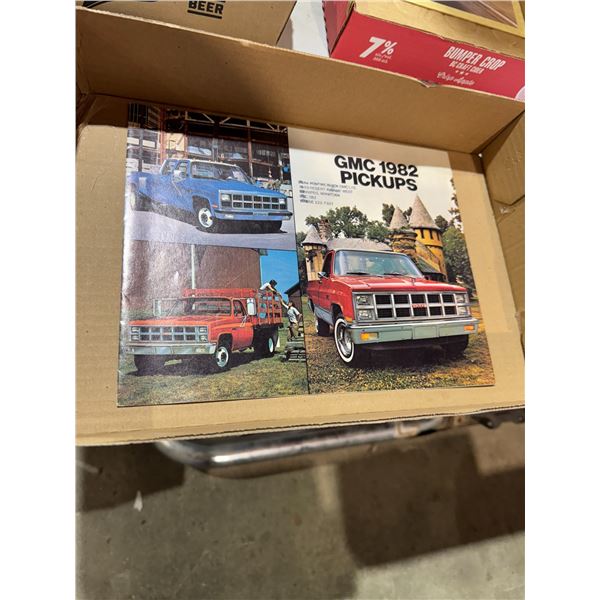 GMC 1982 pick ups advertising pamphlet