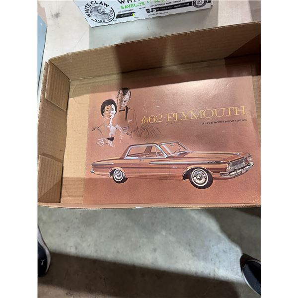 1962 Plymouth vehicle advertising