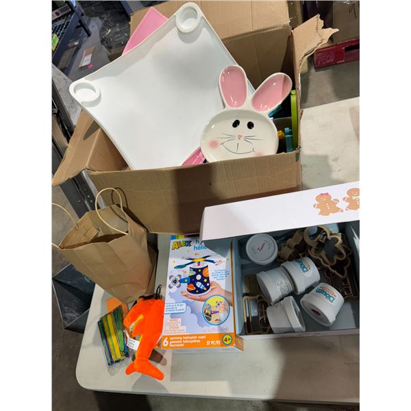 Assorted crafting items