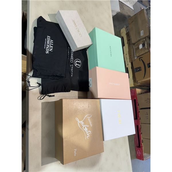 Named brand shoe boxes