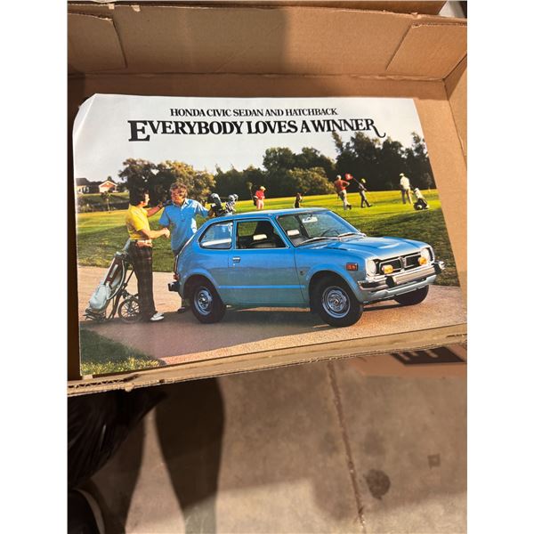 Honda Civic sedan and hatchback vehicle advertising