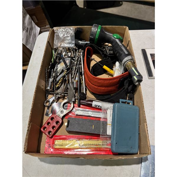Assorted tools, etc.