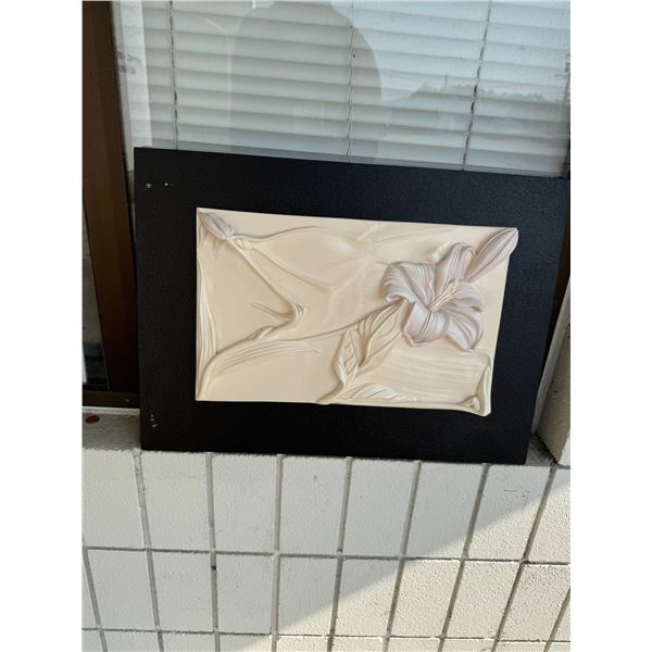 Signed floral art