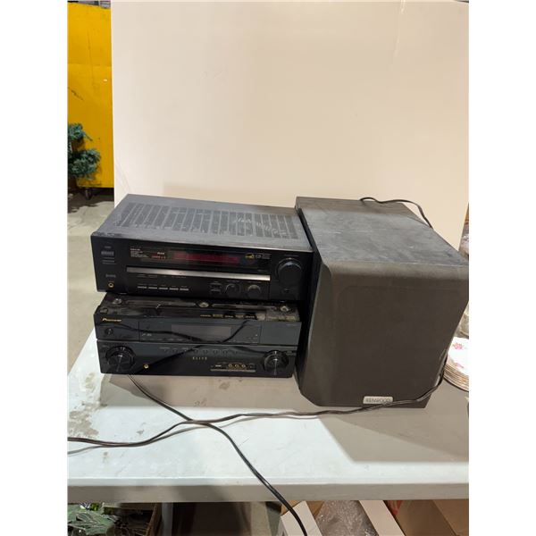 Pioneer Kenwood stereo items on speaker