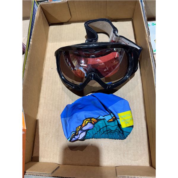BOLLE goggles and Smith goggle cover
