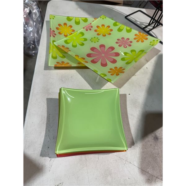 Serving plates and side plate