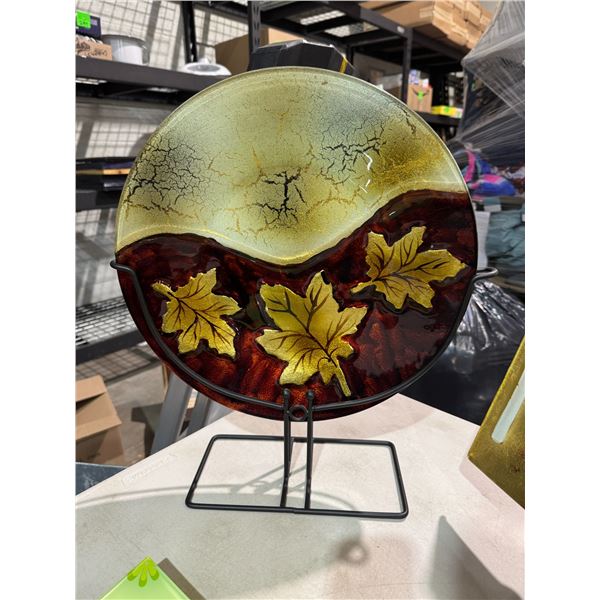 Home decor plate, and stand