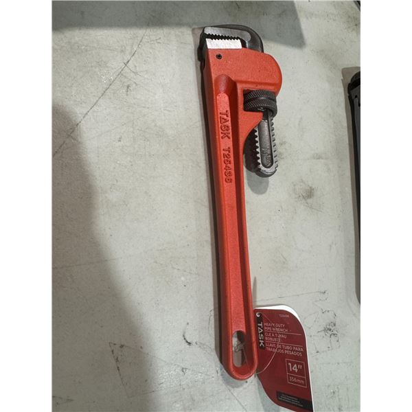 NWT task, 14 inch pipe wrench