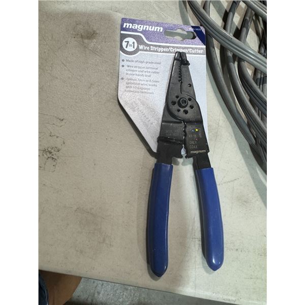 New magnum seven and one wire stripper crimper cutter