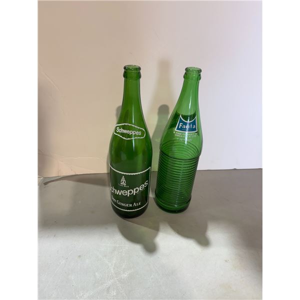 Schweppes and Fanta collectible bottle