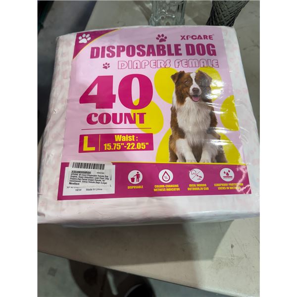 Disposable dog, diaper diapers, female