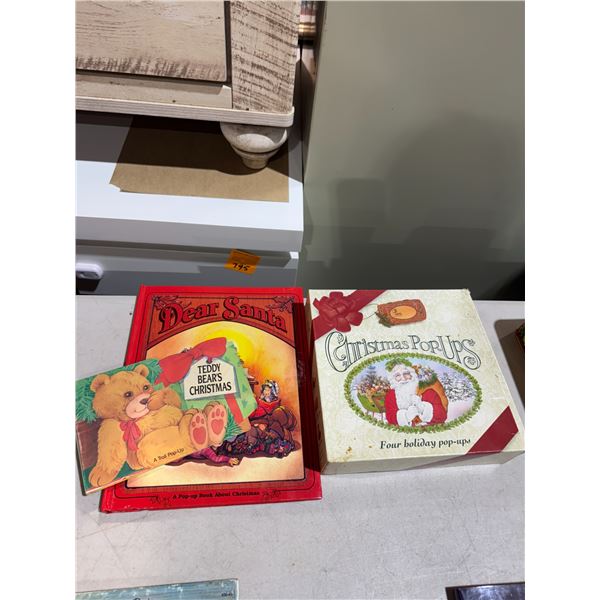 3 Christmas pop-up books