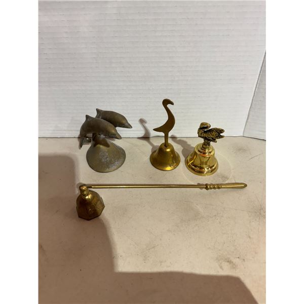 Bells candle, snuffers, and grass