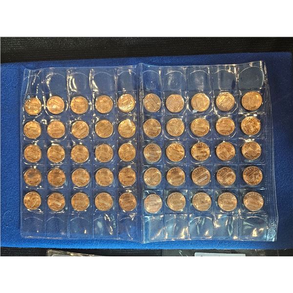 USA- 1976 pennies. State collectionn