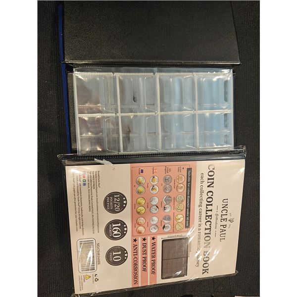 Coin collection books, one unopened