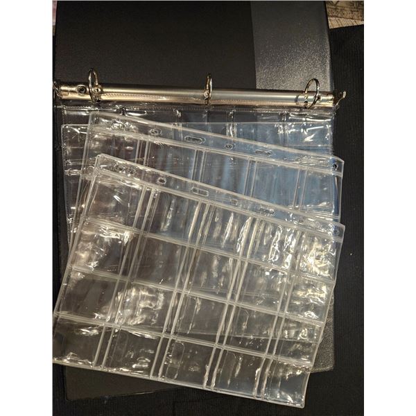 Binder with coin holder pages