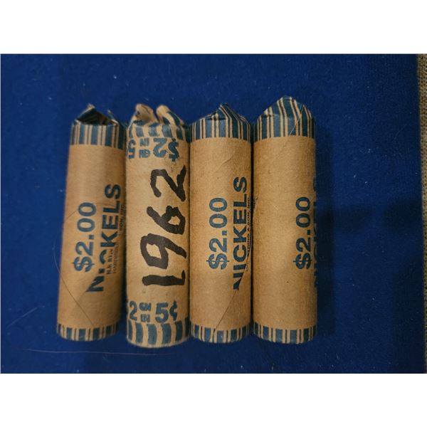 4x rolls of nickels. 1 is lableled 1976