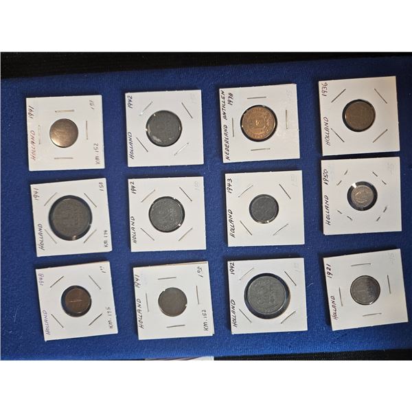 11x Holland coins & Nederland Antillen