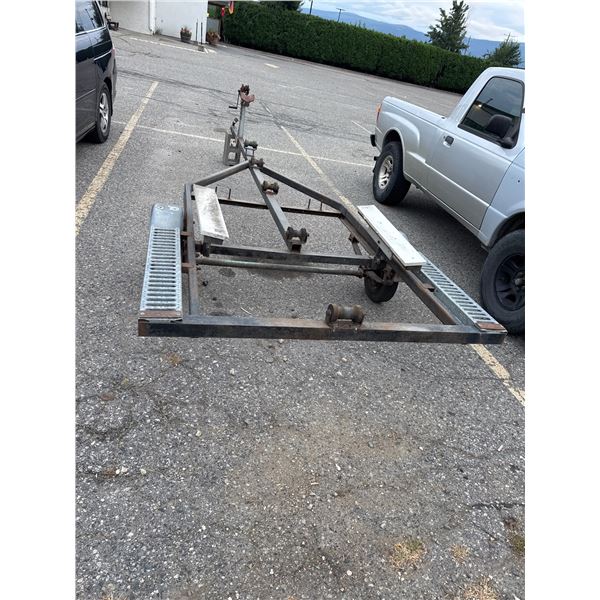 Boat trailer with registration