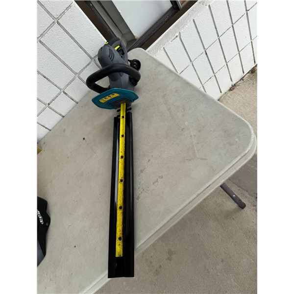 Yardwork, electric hedge trim