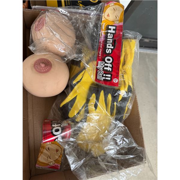 Work gloves and booby balls