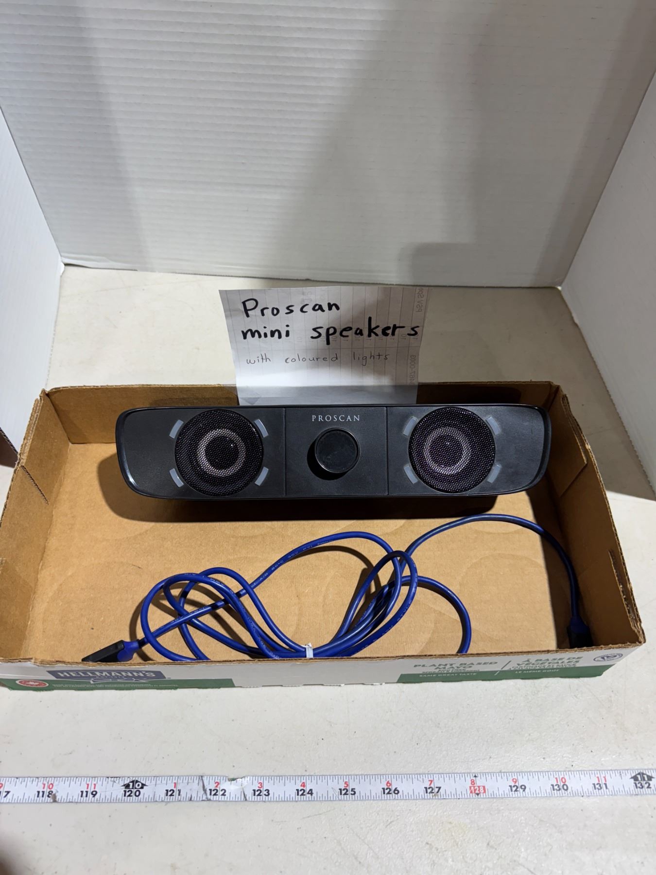 Pro scan mini speakers with colored lights