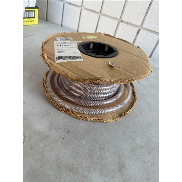 PVC clear braided tubing