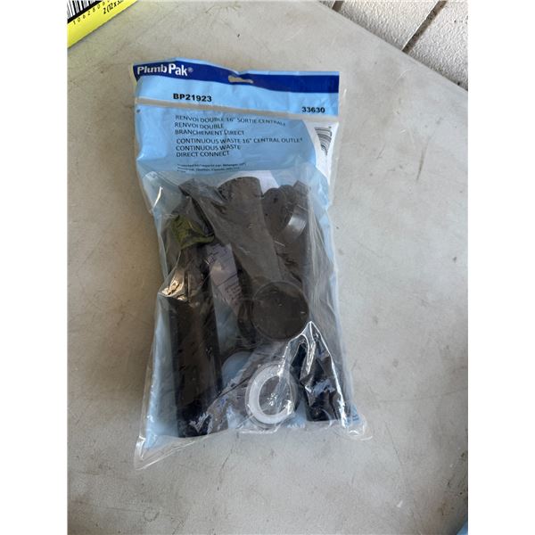 Continuous Waste 16 inch central outlet