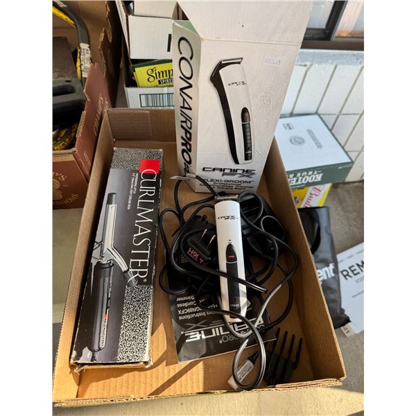 Conair Pro plexi room and curling iron