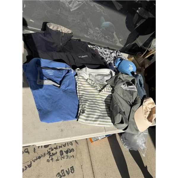 Large extra large clothing and hats