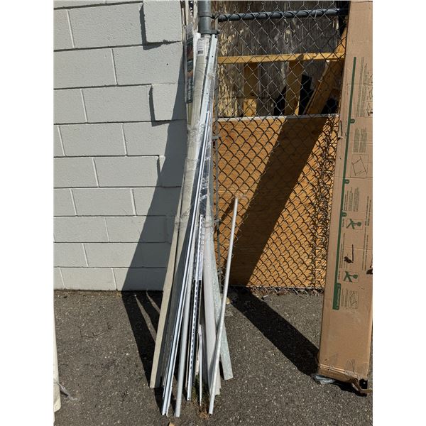 Assorted weatherstripping and other items
