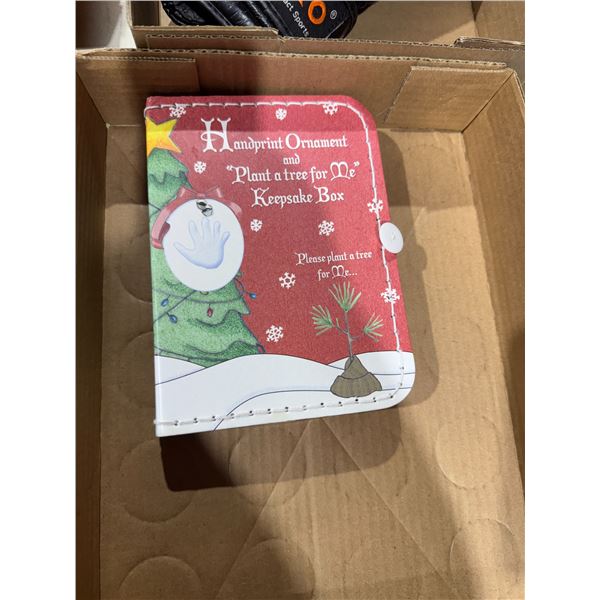 Hand, print ornament and plant a tree keepsake box