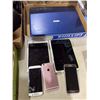 Image 1 : Assorted electronics and tablet and test