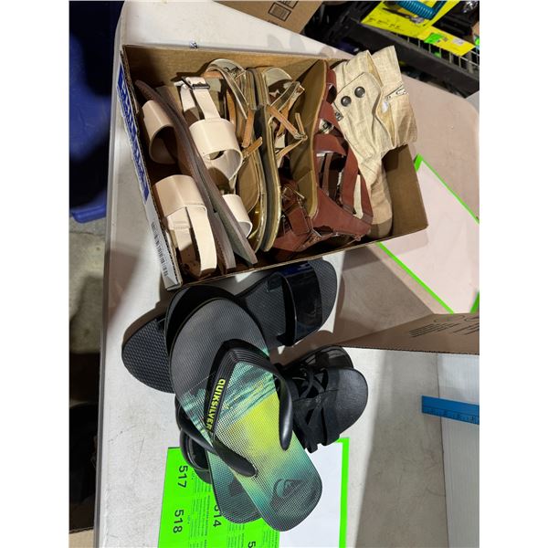 Shoes and slides size 8.5ish