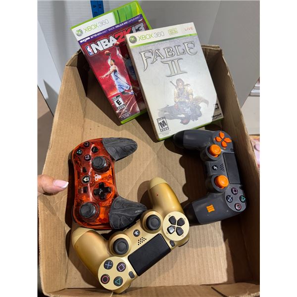 Gaming controllers, and Xbox 360 games
