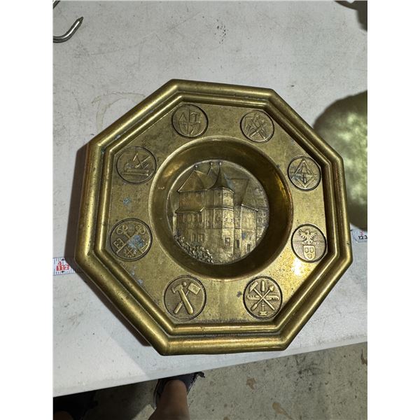 Brass dish or wall hanging