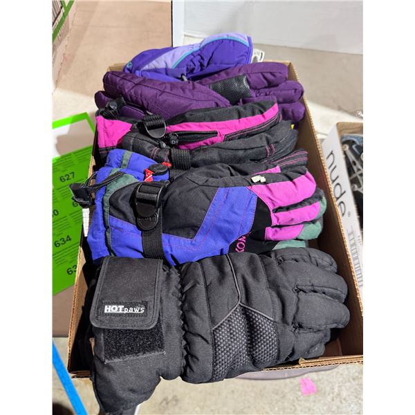 Assortment of gloves and mitts