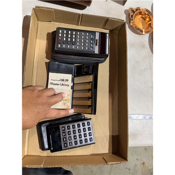 NOVUS calculator, Texas Instruments calculator, master library module one