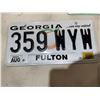 Image 1 : George license plate